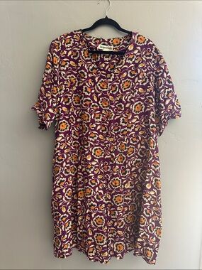 Mauve Floral Short-Sleeve Romper